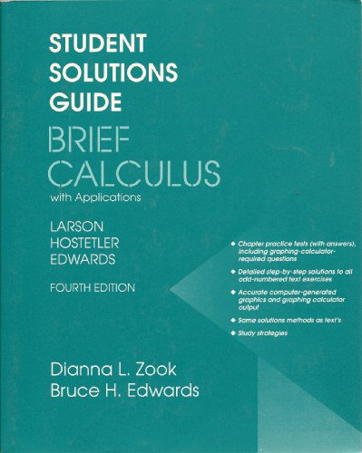 Student Solutions Guide Brief Calculus with Applications