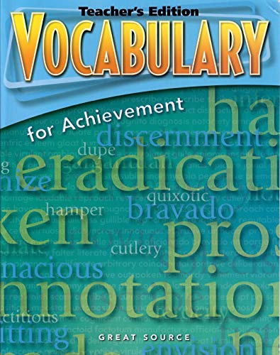 Vocabulary for Achievement, 3rd Course, Grade 9: Teacher's Edition