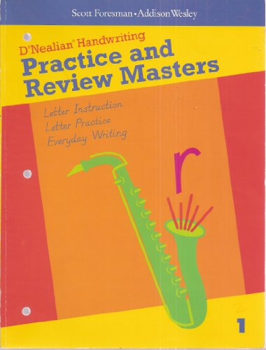 D'Nealian Handwriting Practice & Review Masters: Letter Instruction - Letter Practice - Everyday Writing, Grade 1
D'Nealian Handwriting Practice & Review Masters: Letter Instruction - Letter Practice - Everyday Writing, Grade 1