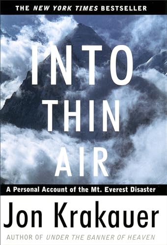 INTO THIN AIR: A Personal Account of the Mount Everest Disaster (fine in fine dj)