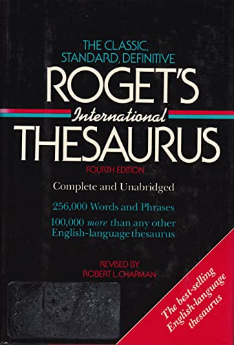 Roget's International Thesaurus (Harper Colophon Books)