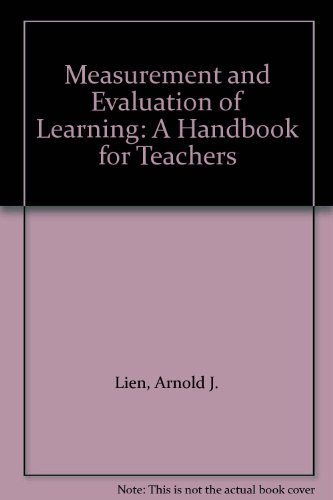 Measurement and Evaluation of Learning: A Handbook for Teachers