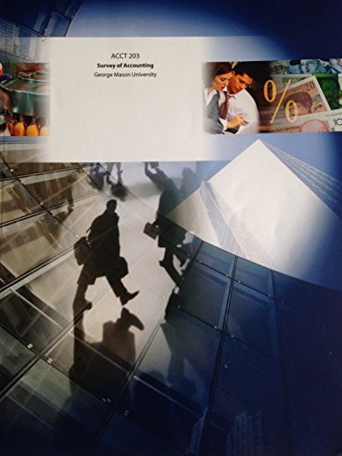 ACCT 203 Survey of Accounting, George Mason University