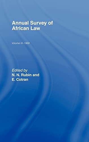 Annual Survey of African Law: Volume III (3) - 1969