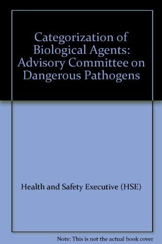 Categorisation of Biological Agents, According to Hazard and Categories of Containment