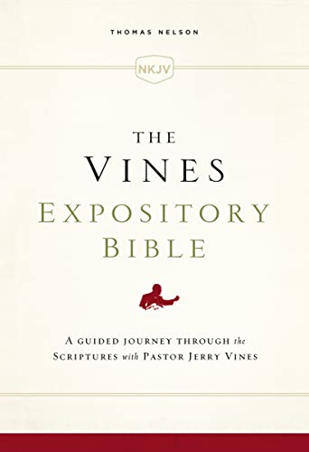 The NKJV, Vines Expository Bible, Cloth over Board, Comfort Print: A Guided Journey Through the Scriptures with Pastor Jerry Vines
The NKJV, Vines Expository Bible, Cloth over Board, Comfort Print: A Guided Journey Through the Scriptures with Pastor Jerry Vines