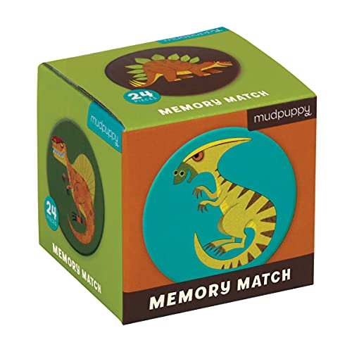 Mudpuppy Mighty Dinosaurs Mini (24 Piece) Memory Game