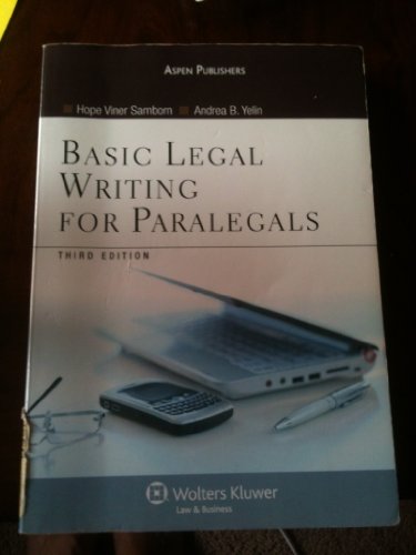 Basic Legal Writing for Paralegals (Coursebook Series)