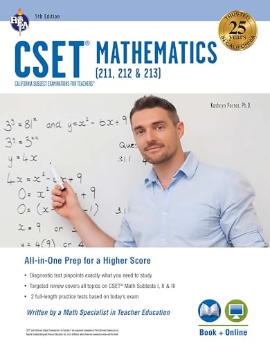 CSET Mathematics Book + Online (CSET Teacher Certification Test Prep)
CSET Mathematics Book + Online (CSET Teacher Certification Test Prep)