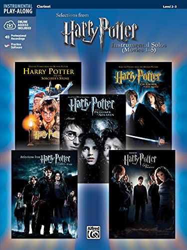 Harry Potter Instrumental Solos (Movies 1-5): Clarinet, Book & Online Audio/Software (Pop Instrumental Solos Series)
Harry Potter Instrumental Solos (Movies 1-5): Clarinet, Book & Online Audio/Software (Pop Instrumental Solos Series)