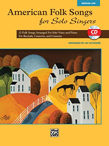 American Folk Songs for Solo Singers: Medium Low Voice (Book & CD)