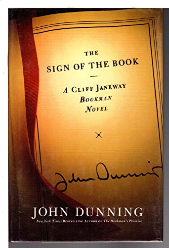 THE SIGN OF THE BOOK: A Cliff Janeway Novel (Signed)