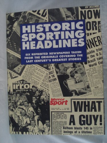 Historic Sporting Headlines