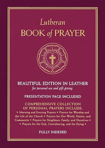 Lutheran Book of Prayer - Burgundy Genuine Leather