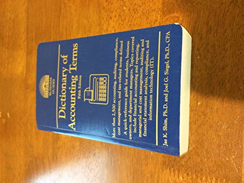 Dictionary of Accounting Terms (Barrons Business Dictionaries)