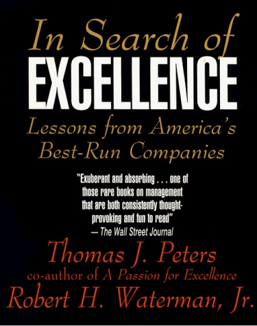 In Search of Excellence Lessons From America's Best -Run Companies, LARGE PRINT
