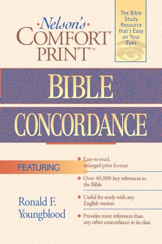 Comfort Print Bible Concordance (Paperback or Softback)