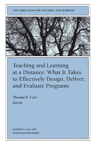 Teaching and Learning at a Distance: What it Takes to Effectively Design, Deliver, and Evaluate P...