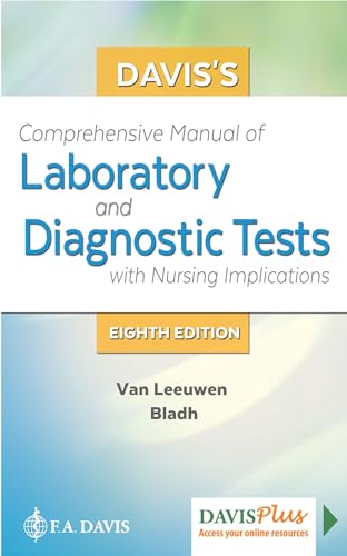 Davis's Comprehensive Manual of Laboratory and Diagnostic Tests with Nursing Implications
Davis's Comprehensive Manual of Laboratory and Diagnostic Tests with Nursing Implications