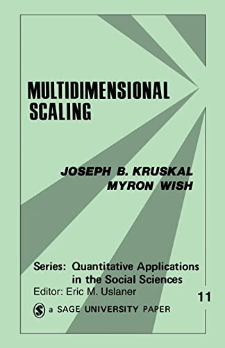 MULTIDIMENSIONAL SCALING (Quantitative Applications in the Social Sciences Series, No 11)