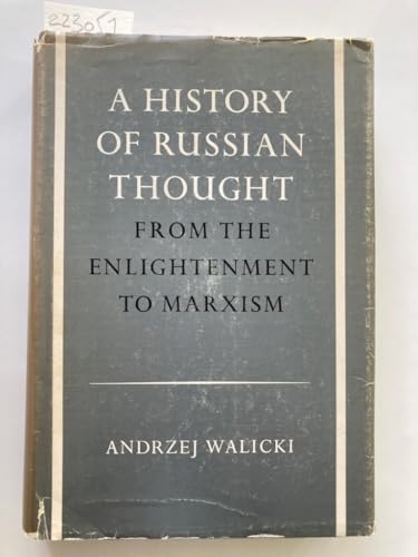 A History of Russian Thought : From the Enlightenment to Marxism
