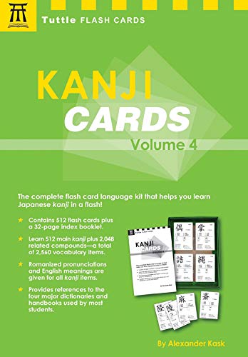 Kanji Cards Kit Volume 4: Learn 537 Japanese Characters Including Pronunciation, Sample Sentences & Related Compound Words (Tuttle Flash Cards)
Kanji Cards Kit Volume 4: Learn 537 Japanese Characters Including Pronunciation, Sample Sentences & Related Compound Words (Tuttle Flash Cards)
