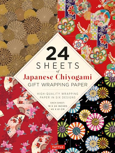 Japanese Chiyogami Patterns Gift Wrapping Paper 24 Sheets : High-quality 18 X 24" (45 X 61 Cm) Wrapping Paper
Japanese Chiyogami Patterns Gift Wrapping Paper 24 Sheets : High-quality 18 X 24" (45 X 61 Cm) Wrapping Paper