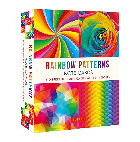 Rainbow Patterns, 16 Note Cards: 16 Different Blank Cards with 17 Patterned Envelopes
Rainbow Patterns, 16 Note Cards: 16 Different Blank Cards with 17 Patterned Envelopes