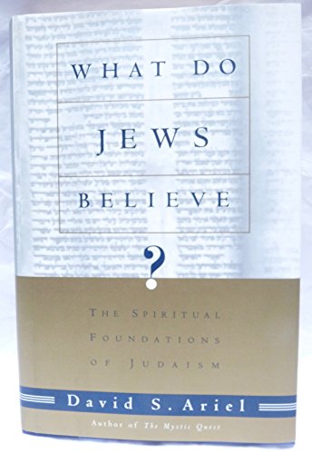 What Do Jews Believe: the Spiritual Foundations of Judaism