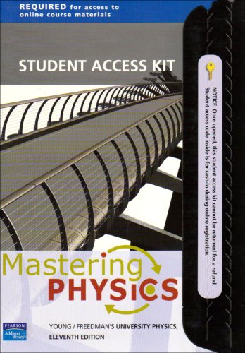 Mastering Physics: Student Access Kit for Young and Freedman's University Physics, 11th Edition
Mastering Physics: Student Access Kit for Young and Freedman's University Physics, 11th Edition