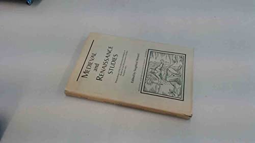 Medieval and Renaissance Studies: Proceedings. 7th Session, 1975. Ed by Siegfried Wenzel. Issn 05...