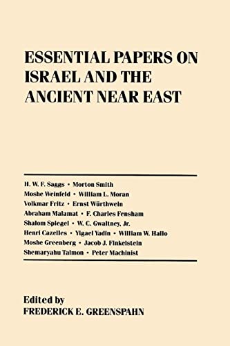 Essential Papers On Jewish Studies - Essential Papers On Israel and the Ancient Near East