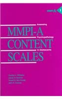 MMPI-A Content Scales: Assessing Psychopathology in Adolescents