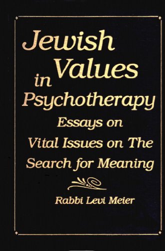 Jewish Values in Psychotherapy (Advances in Agricultural Biotech.; 24)