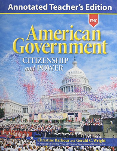 America Government: Citizenship and Power (Annotated Teacher's Edition)
America Government: Citizenship and Power (Annotated Teacher's Edition)
