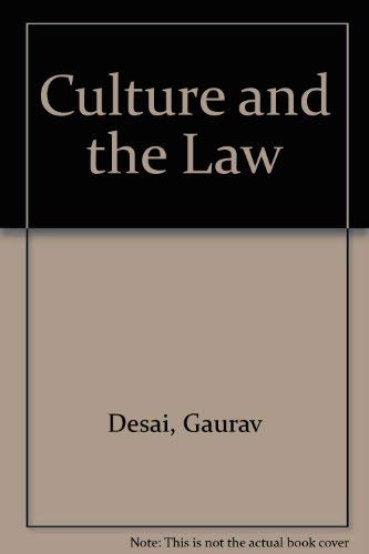 Culture and the Law (South Atlantic Quarterly, Vol. 100, Number 4, Fall 2001)