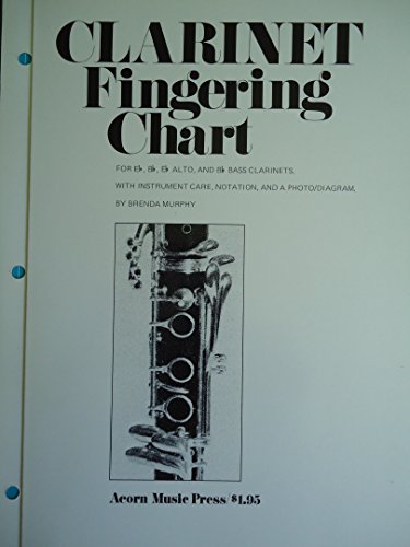 Amsco Clarinet Fingering Chart for E-Flat, B-Flat and E-Flat Alto and bass clarinets (Amsco Finge...