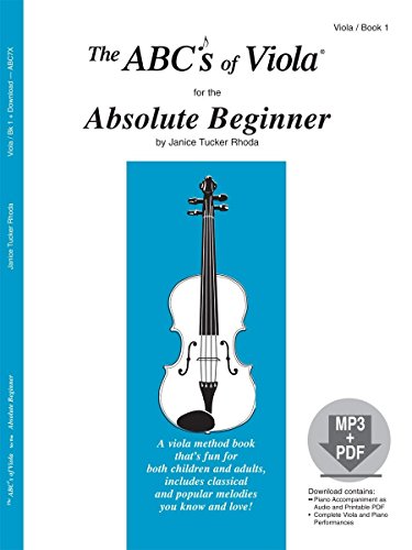 The ABCs of Viola for the Absolute Beginner, Book 1 (Book & MP3/PDF)
