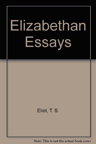 Ts eliot essays