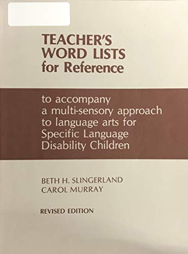 Teacher's Word Lists for Reference (Revised Edition)