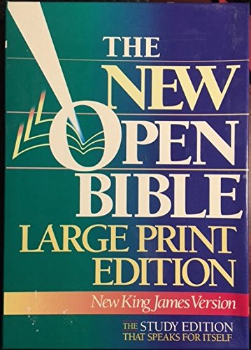 New King James Version Large Print New Open Bible Bonded Leather Burgundy