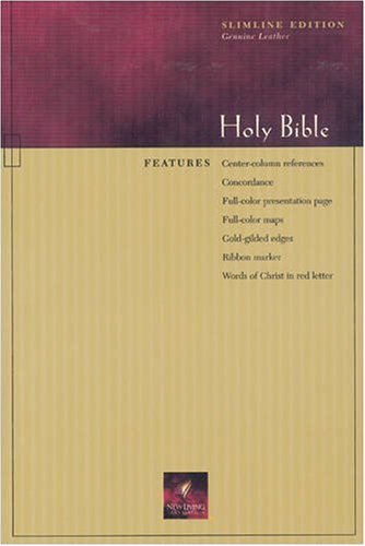 Slimline Reference Bible NLT (Black Genuine Leather)