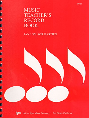 WP28 - Music Teacher's Record Book – Bastien