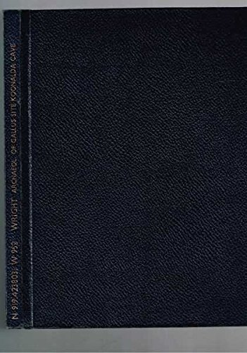 Archaeology of the Gallus Site, Koonalda Cave. Australian Aboriginal Studies No. 28