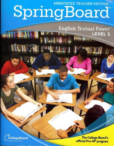 Springboard English Textual Power Level 5 Teacher Edition