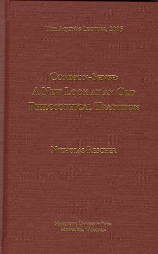Common-Sense : A New Look at an Old Philosophical Tradition