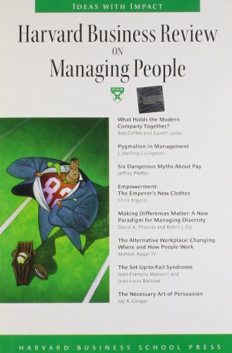 Harvard Business Review: On Managing People