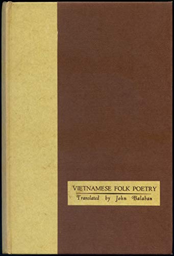 Vietnamese Folk Poetry (Unicorn keepsake series ; v. 7) (English and Vietnamese Edition)