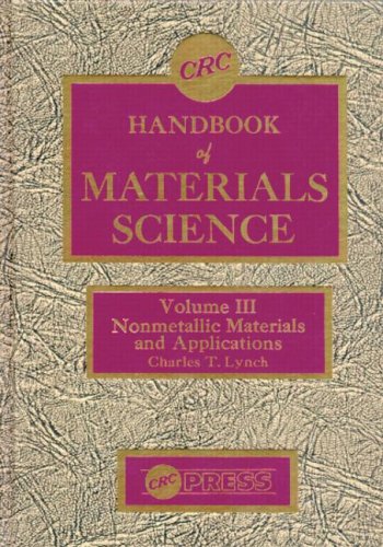 

Handbook of Materials Science, Volume III: Nonmetallic Materials & Applications