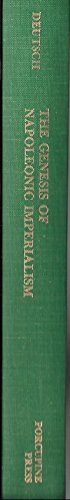 The genesis of Napoleonic imperialism (Perspectives in European history ; no. 4)